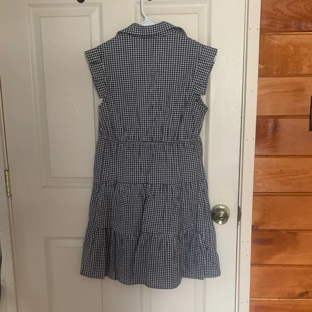 Monteau Black and White Checkered Midi Dress - Picture 4 of 4